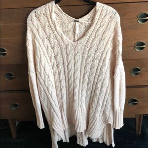 Free People Oversized Cable Knit Sweater